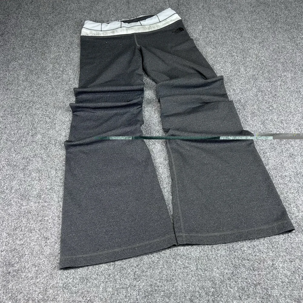 North Face Charcoal Grey Flare Yoga Pants Women's Small - Picture 1 of 11